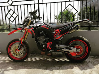 CRF 150L Modifikasi Supermoto