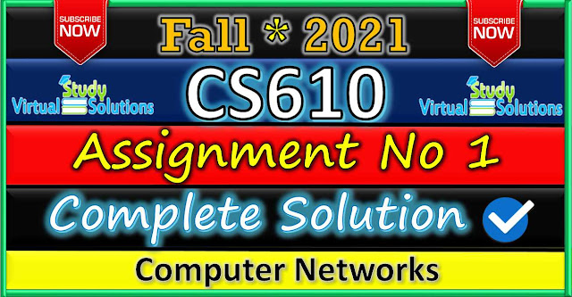 CS610 Assignment 1 Solution Fall 2021