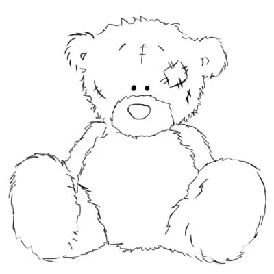 Cách vẽ gấu bông Teddy Bear bằng bút chì
