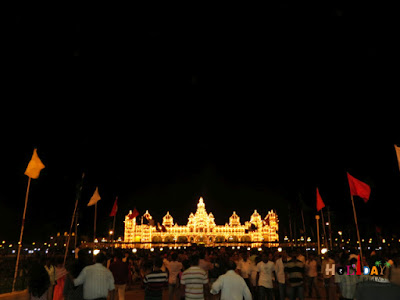 View from The Mysore Palace entrance