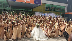 Guiness book of records Highest number of bridesmaids at a wedding 