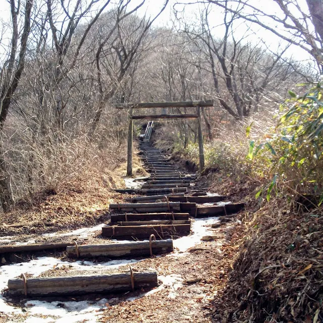 金時山　登山道