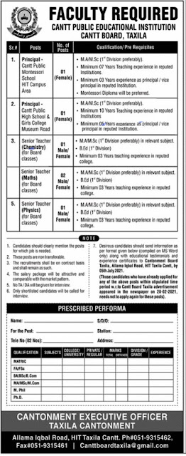 Cantonment Board Jobs | nsjobads