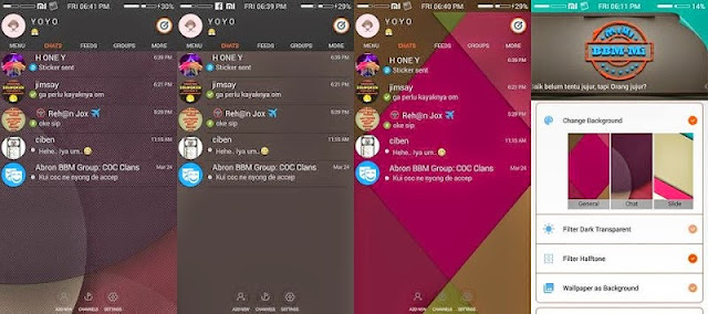 MOD BBM-Mi Transparent dan Change Background