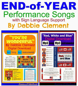 End of the Year Performance Songs for Kindergarten and ECE Graduation by Debbie Clement