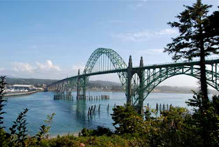 Yaquina Bay Bridge Newport Oregon USA