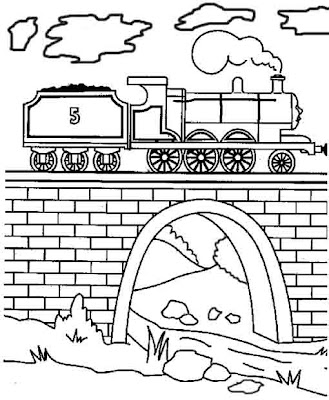 Train Coloring Pages on Steam Train James Engine Coloring Page For Kids To Learn How To Draw