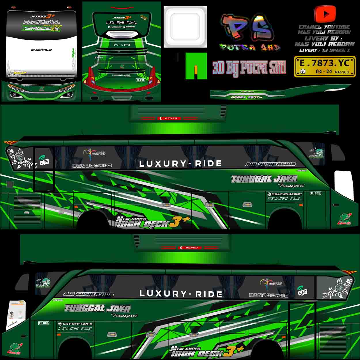 livery bussid space shd