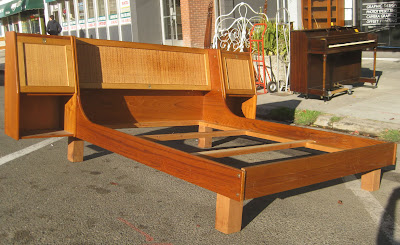 SOLD - Mid-century Modern Bed Frame - $100