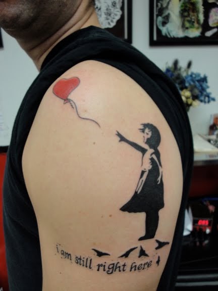 Jenai Chin Art: Banksy tattoo