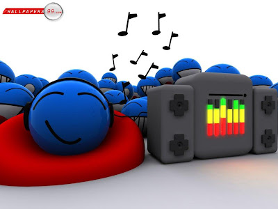 Cute 3d Music Cartoon Wallpaper