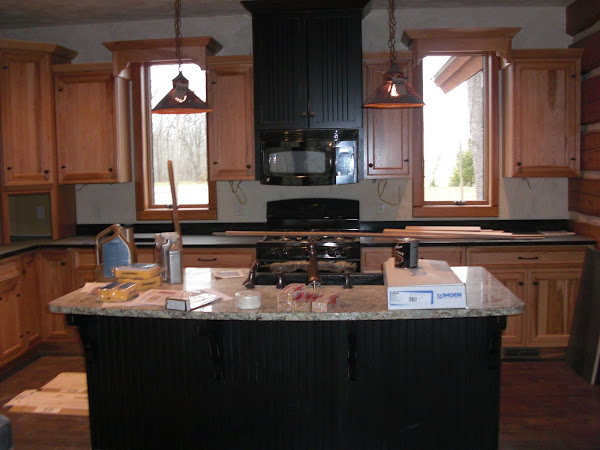 Kitchen with our beautiful counters!