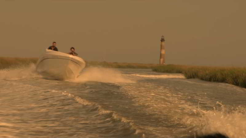 wetlands speedboat sequence