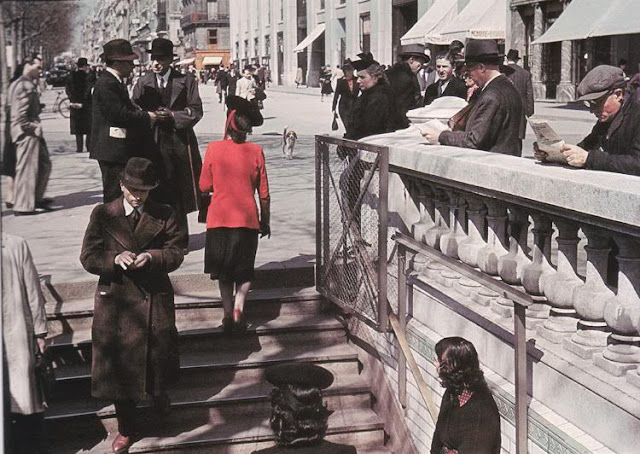 Fotografías a color de París durante la ocupación nazi