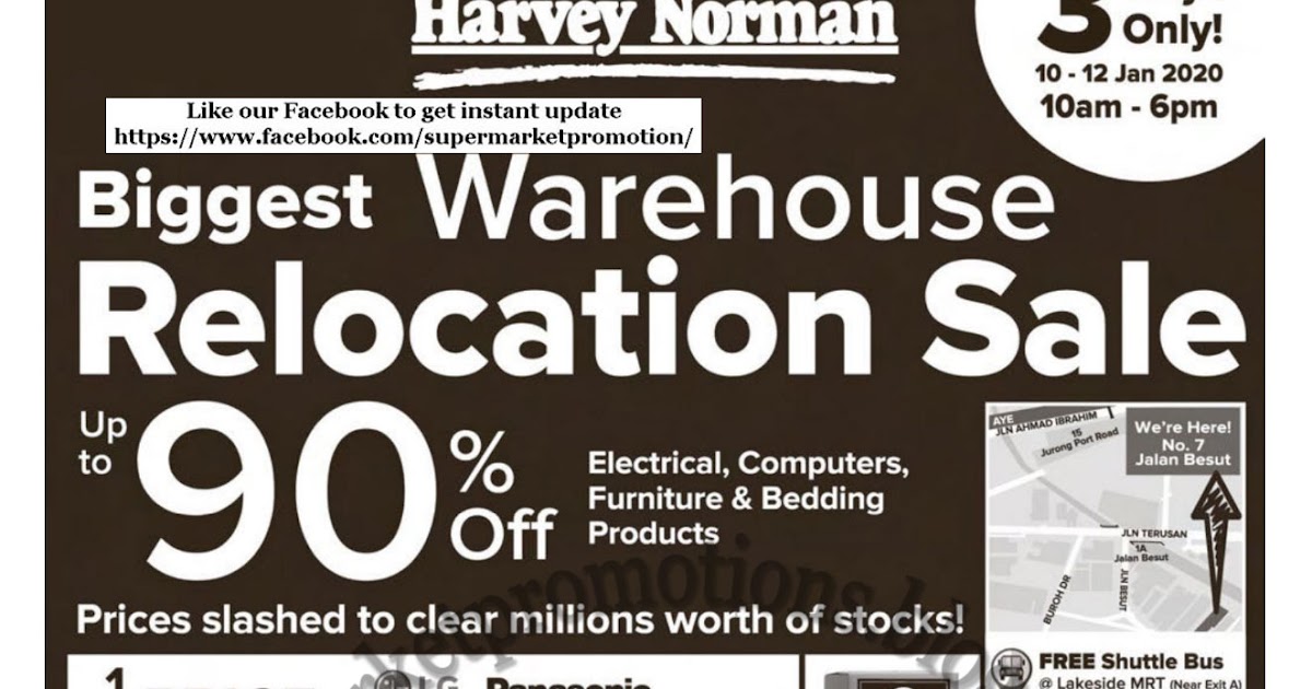 Harvey Norman Warehouse Sale 10 12 January 2020