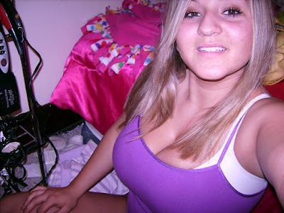 Rate This Blonde Girl In A Purple Top