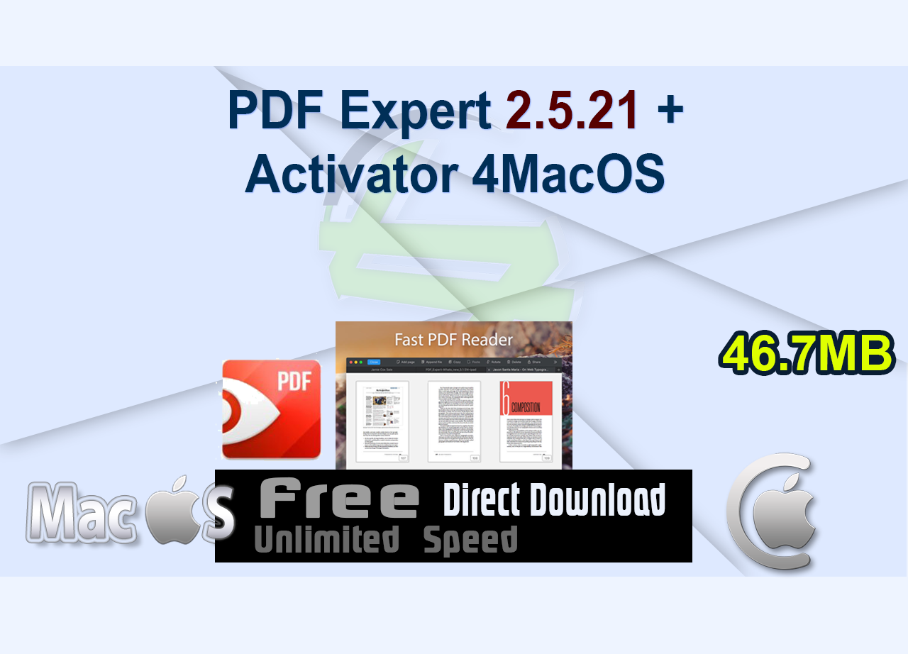 PDF Expert 2.5.21 + Activator 4MacOS