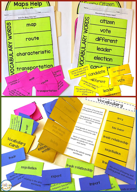 social studies inquiries vocabulary