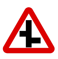 Staggered Intersection Sign