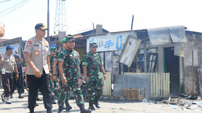 Akibat Kerusuhan, Bangunan Yang Rusak Akan Segera Diperbaiki Kembali Oleh TNI