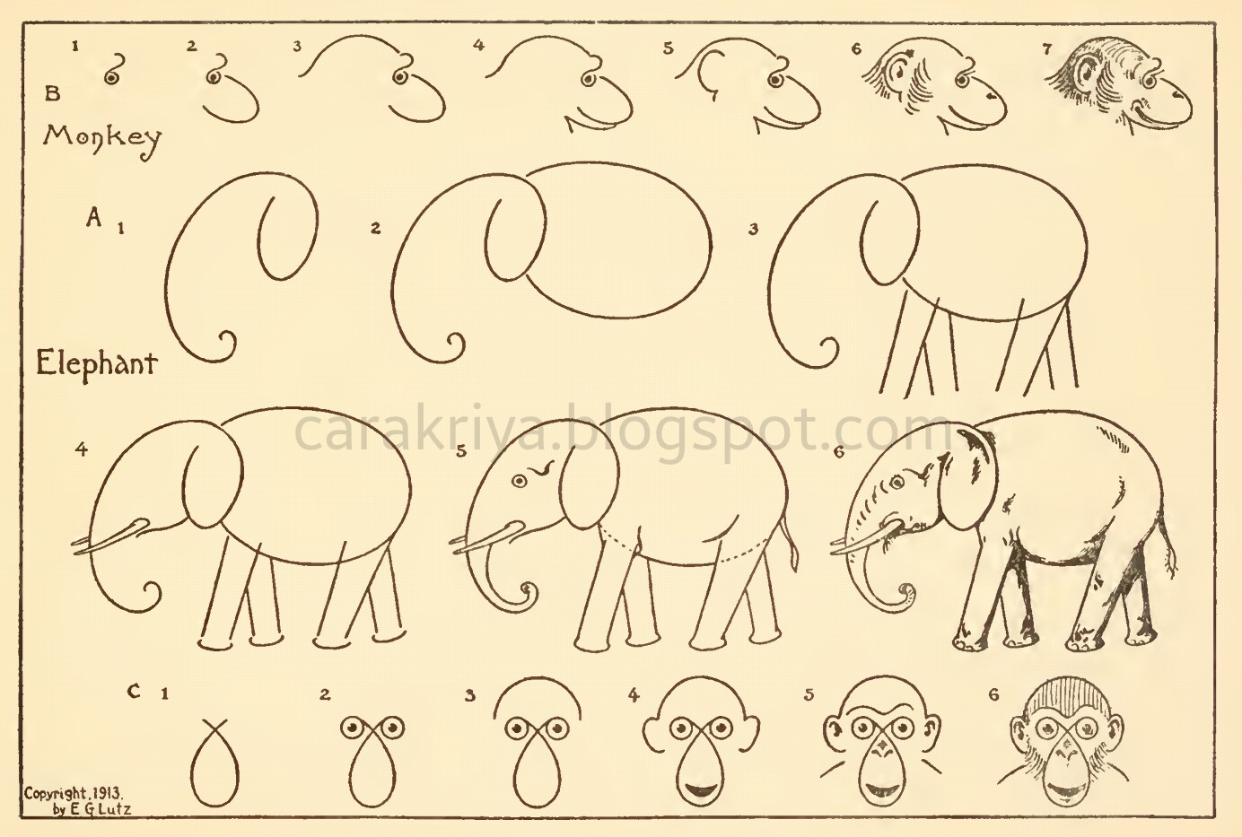 Populer 22 Cara Menggambar Gajah Yang Gampang