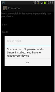Cara root dengan framaroot 2