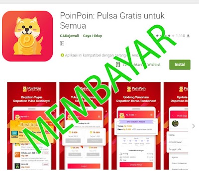 PoinPoin: Pulsa Gratis Untuk Semua Terbukti Membayar