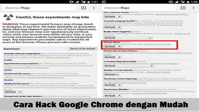 Cara Hack Google Chrome