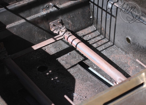 Cleaning out inside of grill