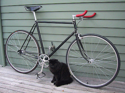 Sepeda Fixie Minimalis Hitam