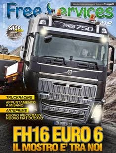 Free Services Magazine 2014-05 - Maggio 2014 | TRUE PDF | Mensile | Professionisti | Trasporti | Annunci
Free Services Magazine è uno strumento editoriale con l’obiettivo di aprire una nuova importante strada nell’informazione legata al mondo del trasporto.
Essa è una rivista mensile rivolta agli operatori della logistica, che garantisce un’informazione globale del settore, che spazia dalle leggi alle normative fiscali, dalla gestione dei costi delle imprese di trasporto alle problematiche di attualità.
La rivista ha una tiratura di 15.000 copie  presenti in 8 regioni  del centro–sud Italia, inoltre, la stessa è inviata in formato elettronico a 5.000 lettori.
Le tematiche affrontate mensilmente sono sviluppate e argomentate attraverso servizi giornalistici che riservano ampio spazio a indagini di mercato.