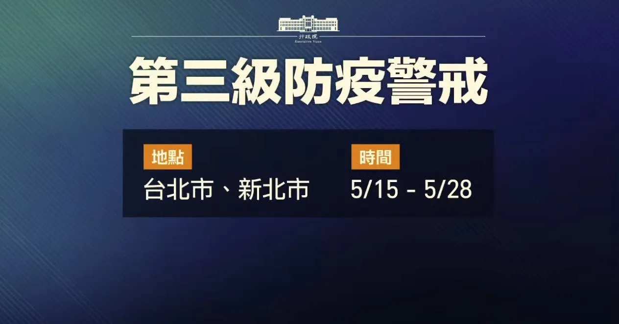 行政院公告｜全國防疫因應措施｜第三級防疫警戒區域注意事項｜圖文總整理