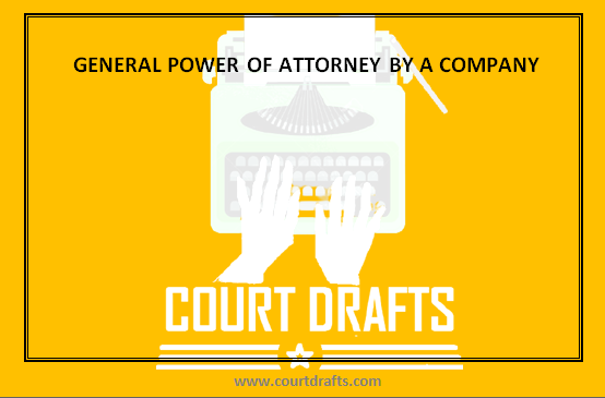 GENERAL POWER OF ATTORNEY BY A COMPANY