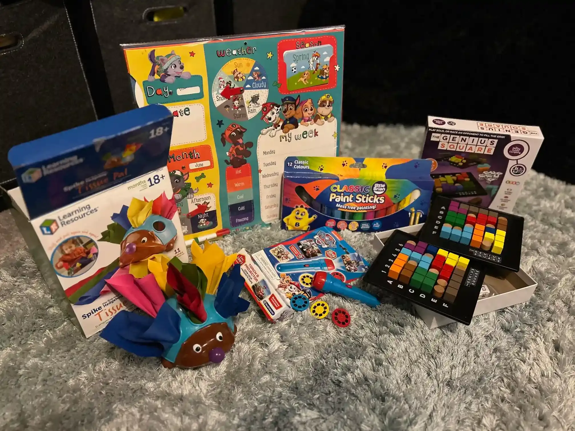 Collection of stem toys