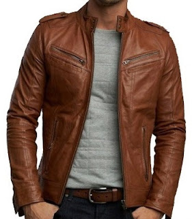 Gambar Brown Leather Jacket