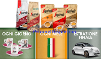 Logo Segafredo ''Vinci il vero stile Italiano'': set tazzine, Frigoriferi Smeg e Fiat 500