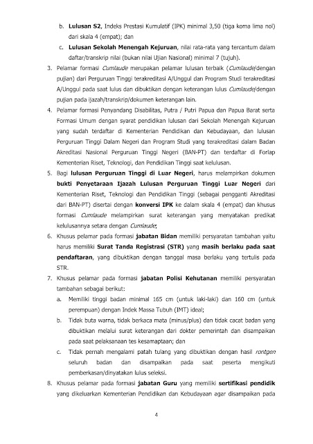 Rekrutmen CPNS Lingkungan Hidup dan Kehutanan Tahun Anggaran 2019 [705 Farmasi]