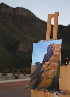 Bluff Knoll - plein air oil painting by Andy Dolphin