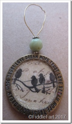 stamped bird tag decoration stamped bird tag decoration
