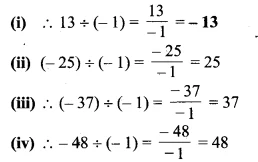 Solutions Class 7 गणित Chapter-1 (पूर्णांक)