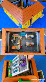 71016 LEGO review Simpson's Kwik-E-Mart roof and Apu's secret garden