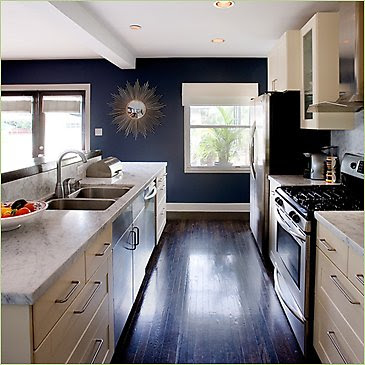blue kitchen shape