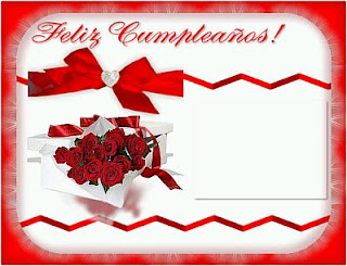 Tarjetas de Cumpleaños con Rosas Rojas, parte 1