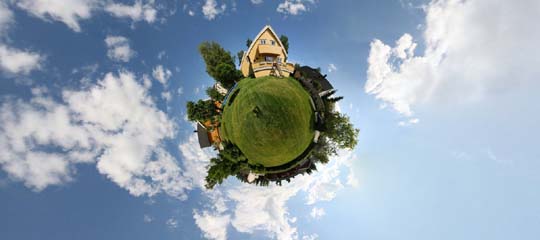 Mesmerising 360 Degree Panoramic Shots with 
Stereographic Projection.