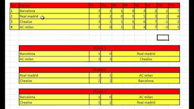 Cómo hacer una liga de futbol en excel Fácil paso a paso