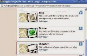How to Add Slideshow in Blogger : eAskme