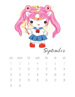 Unicornios Pop: Calendario 2019 para Imprimir Gratis.