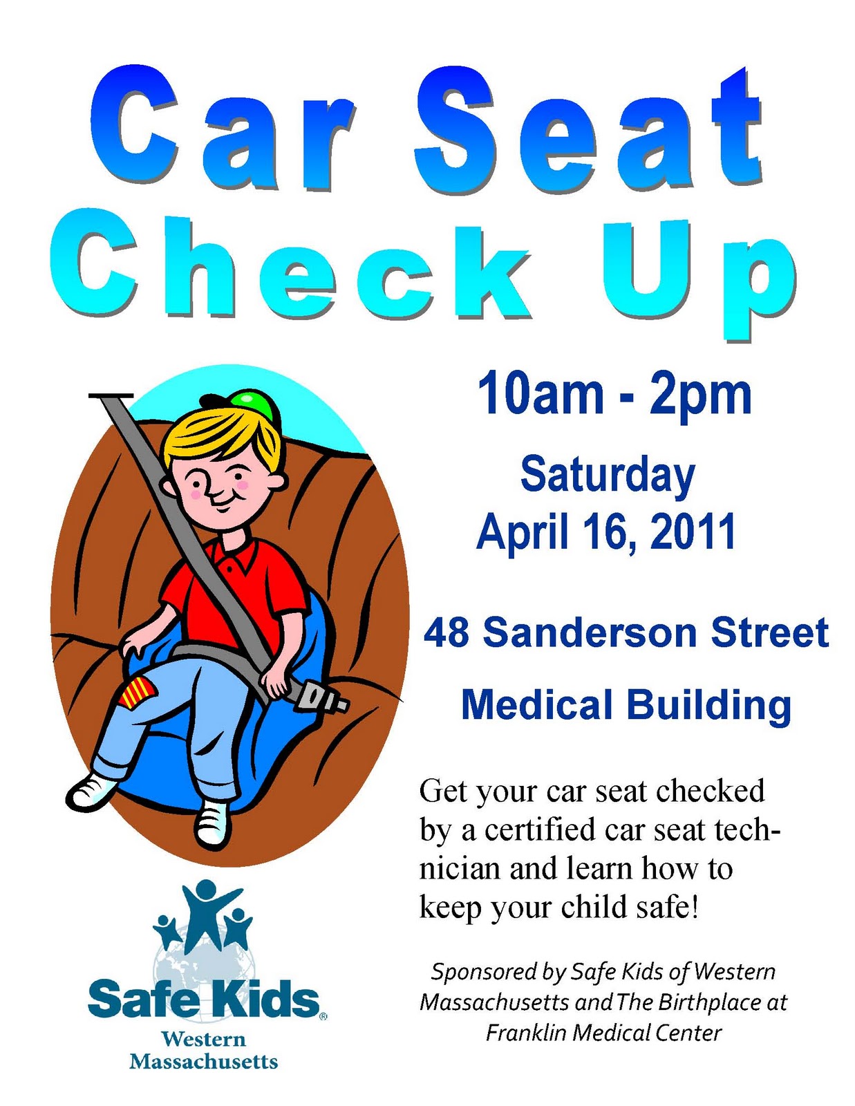 Safe Kids of Western Mass: Car Seat Check Up