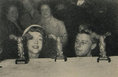 Micheline Presle et Gérard Philipe lors des Victoires 1948