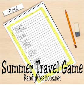 Give the kids a fun and easy travel game on your summer road trips with this free printable game.  The kids will love the activity and you'll love the lack of "are we there yet?"